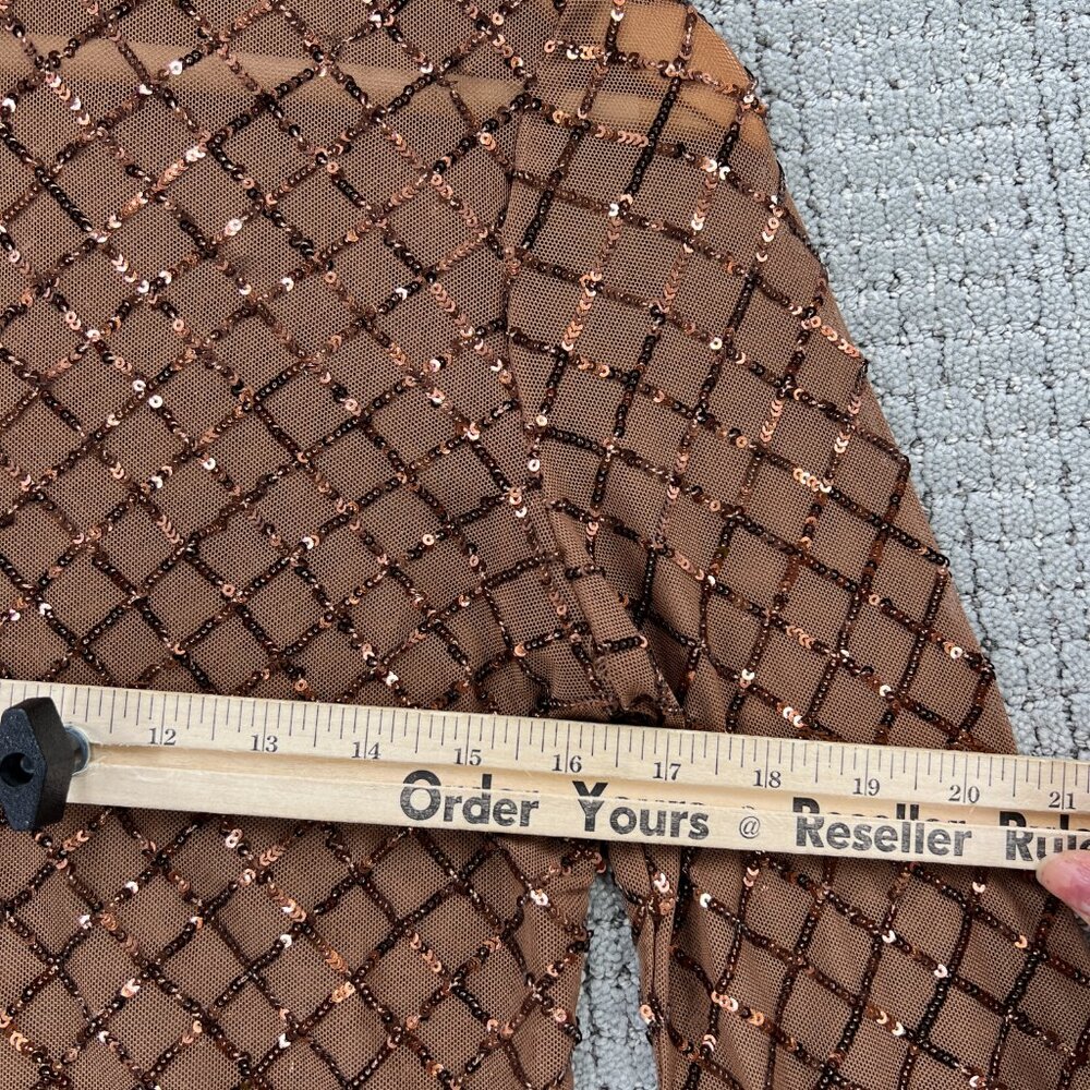 Anthropologie Pilcro Turtleneck Sequin Top - Picture 3 of 8